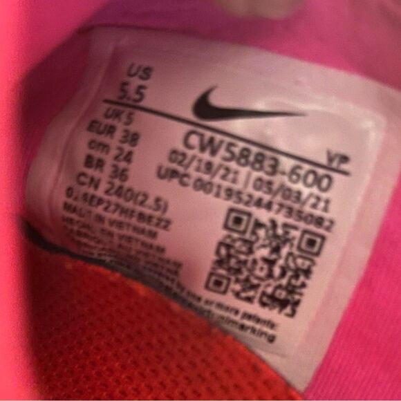 Nike GO FlyEase Sunrise Athletic Sneakers Men Size 5.5 USA Euro Size 38 main image 8